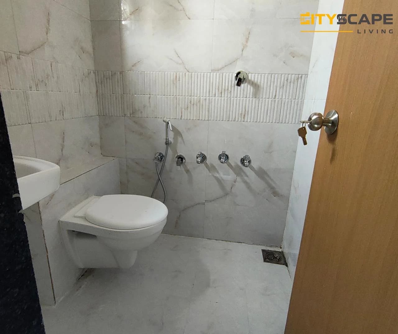 Luxora Girls PG 1 sparkling clean attached washroom with geyser